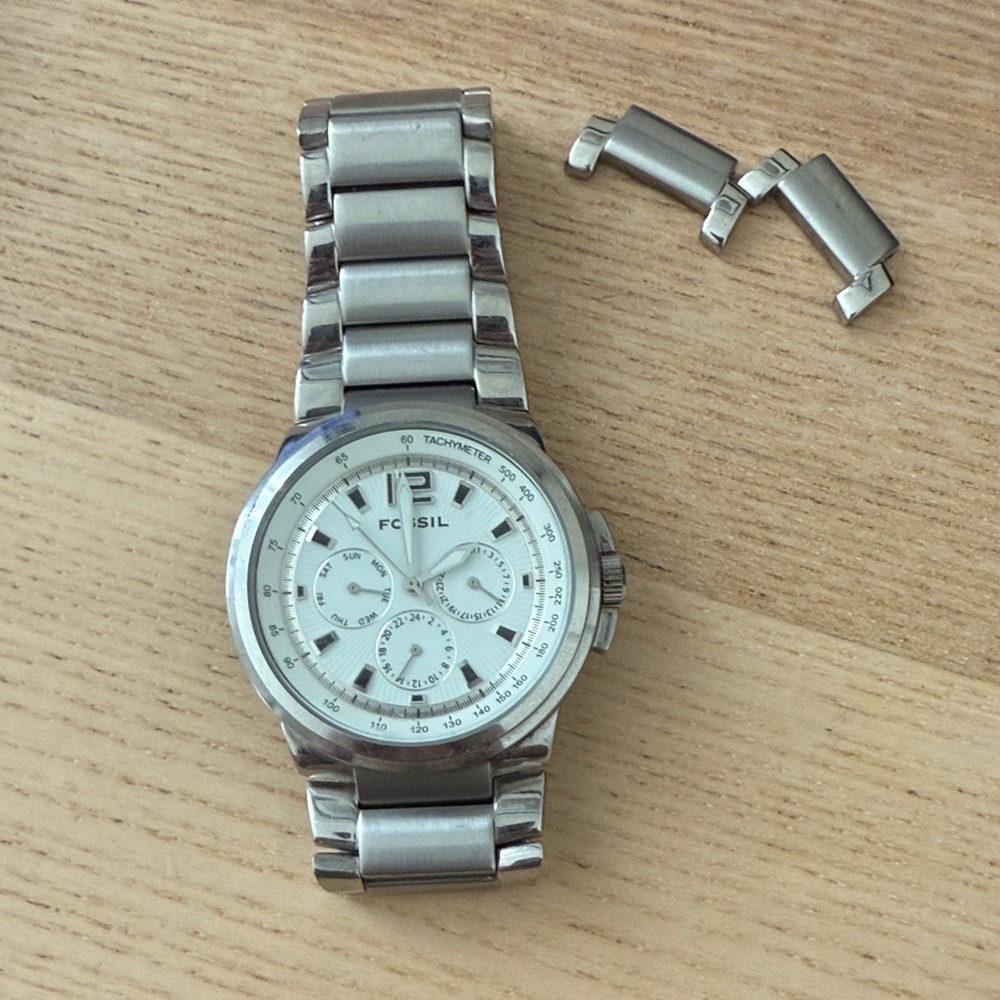 Fossil Stainless Steel Chronograph Watch